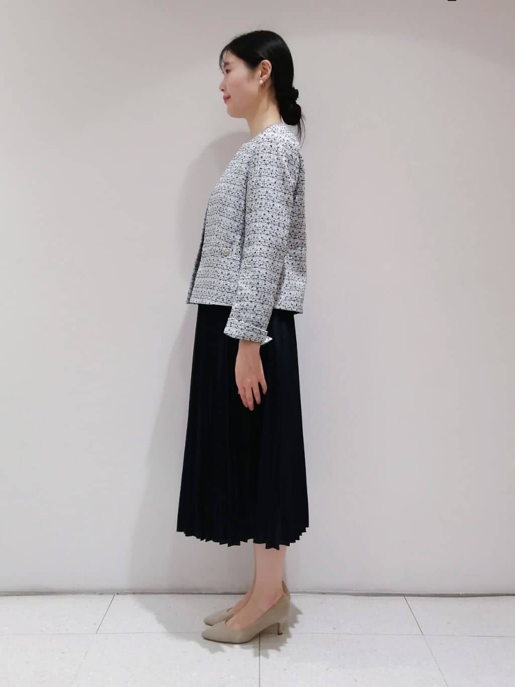 ayanoさんの「INDIVI｜◆【洗える】スタイルUPプリーツワンピース」を使ったコーディネート