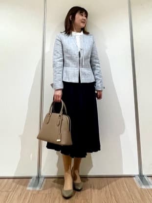 Juneさんの「UNTITLED｜【セレモニー】パール調フリークリップネックレス」を使ったコーディネート