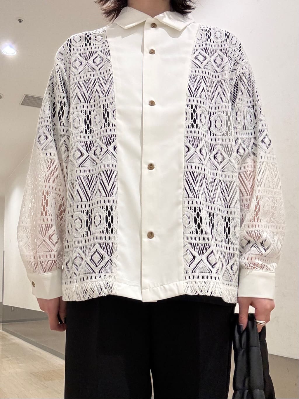 Renaさんの「tk.TAKEO KIKUCHI｜◆長袖レースシャツ」を使ったコーディネート