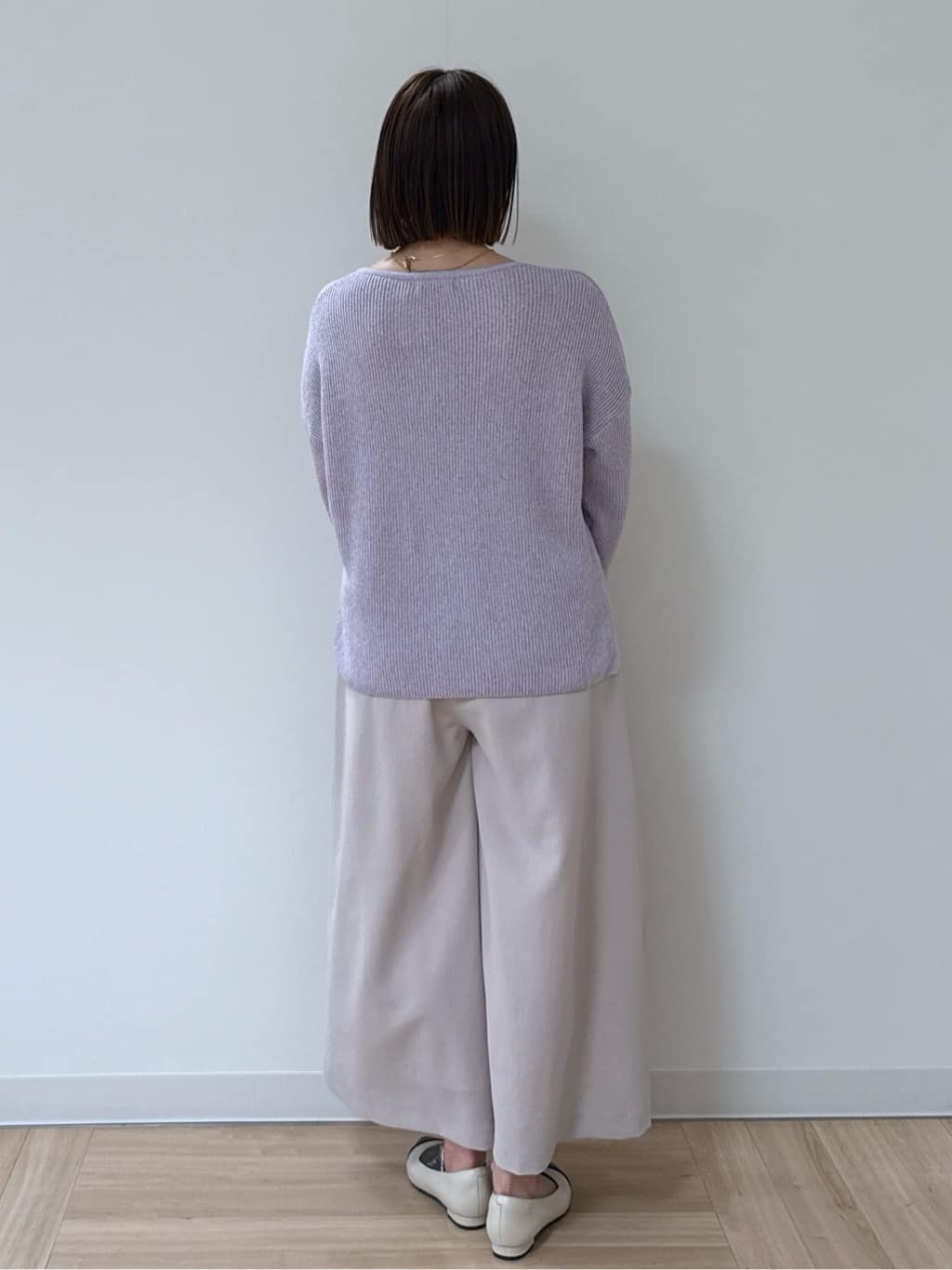 amiさんの「Reflect｜◆【夏SALE】クルーネックミックスカラーニット」を使ったコーディネート