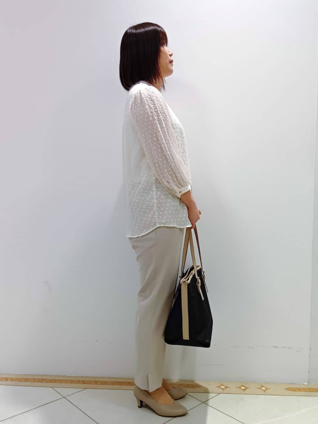 tomoさんの「Reflect｜◆【手洗い可】ロングシルエットブラウス」を使ったコーディネート