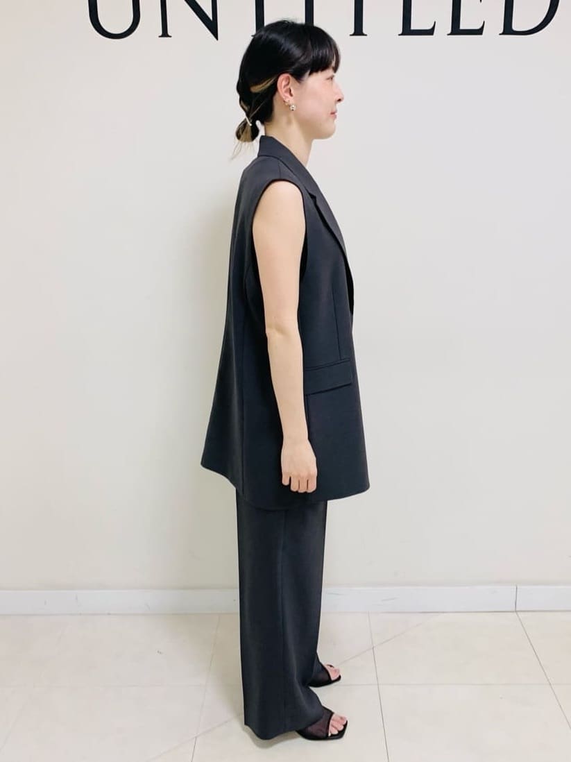 サオリさんの「UNTITLED｜◆【接触冷感/UV/セットアップ可能】ライトウェイト ワイドパンツ」を使ったコーディネート
