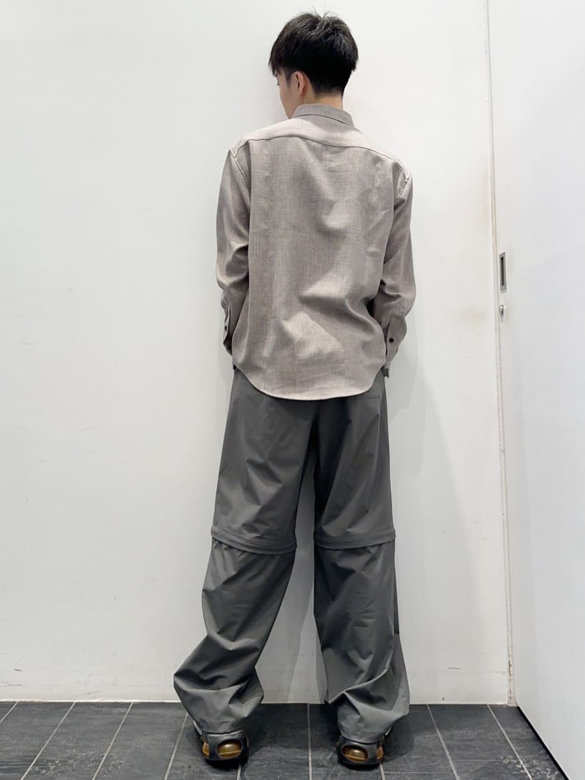 ちびちゃんさんの「THE SHOP TK｜◆リネンライクレギュラーカラーシャツ セットアップ可」を使ったコーディネート