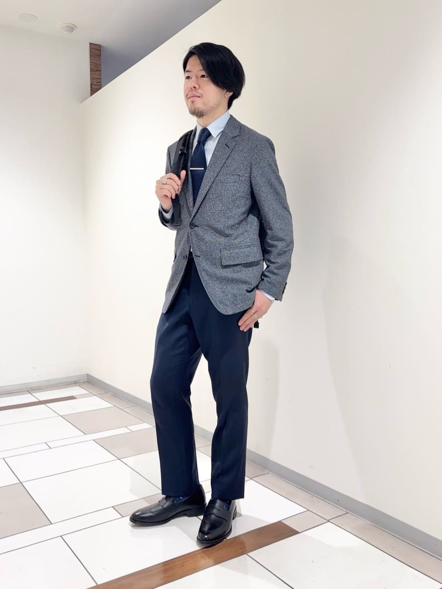 及川さんの「TAKEO KIKUCHI｜コインローファー」を使ったコーディネート