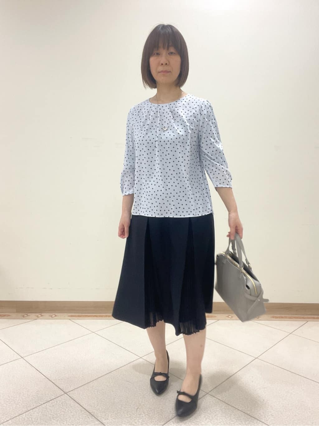 hanaさんの「Reflect｜◆【夏SALE／単品使いもできる】プリントブラウス着流しカーディガンニット」を使ったコーディネート