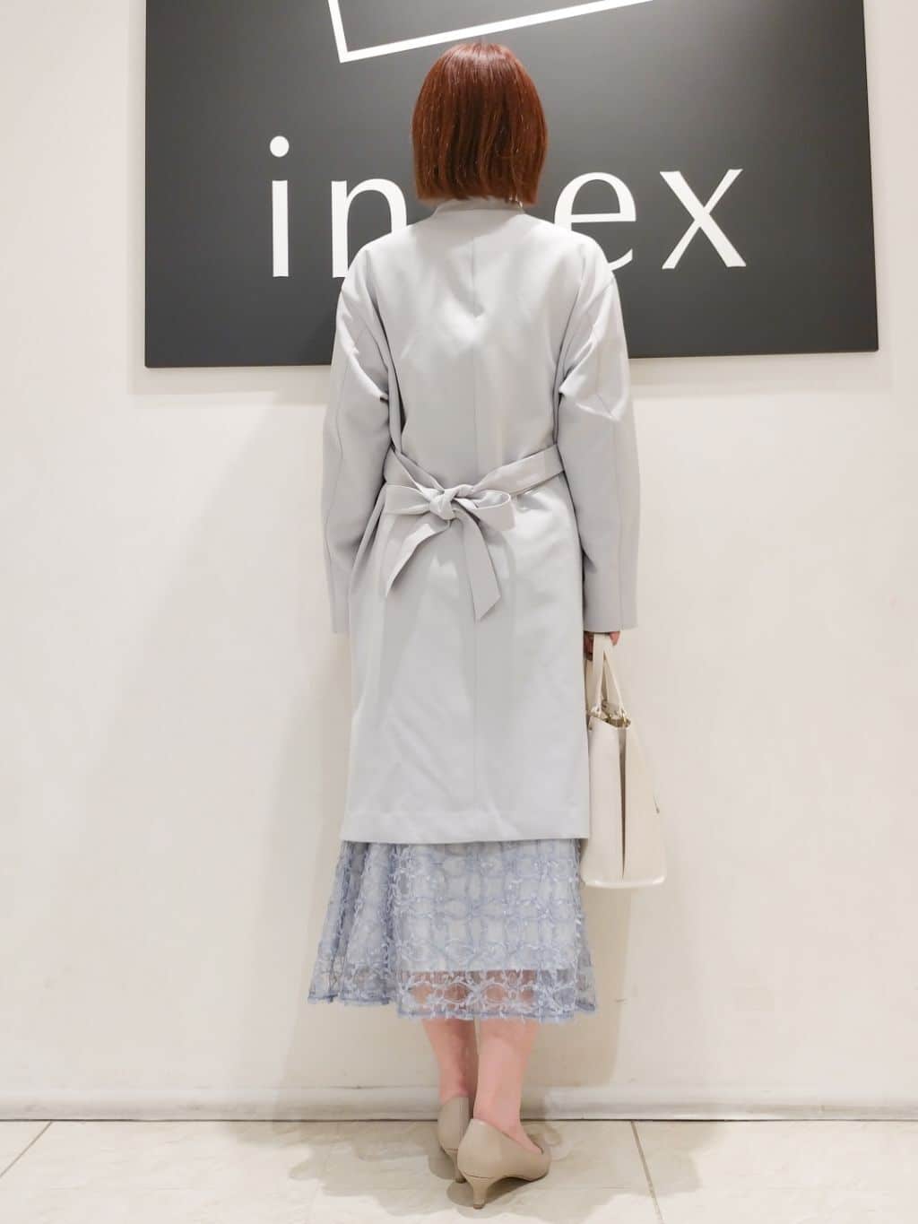 n.さんの「index｜◆ストレッチノーカラーコート【洗濯機洗い可／イージーアイロン】」を使ったコーディネート