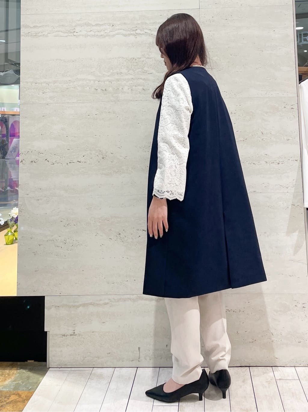 かほさんの「OPAQUE.CLIP｜◆フラワーコサージュ」を使ったコーディネート