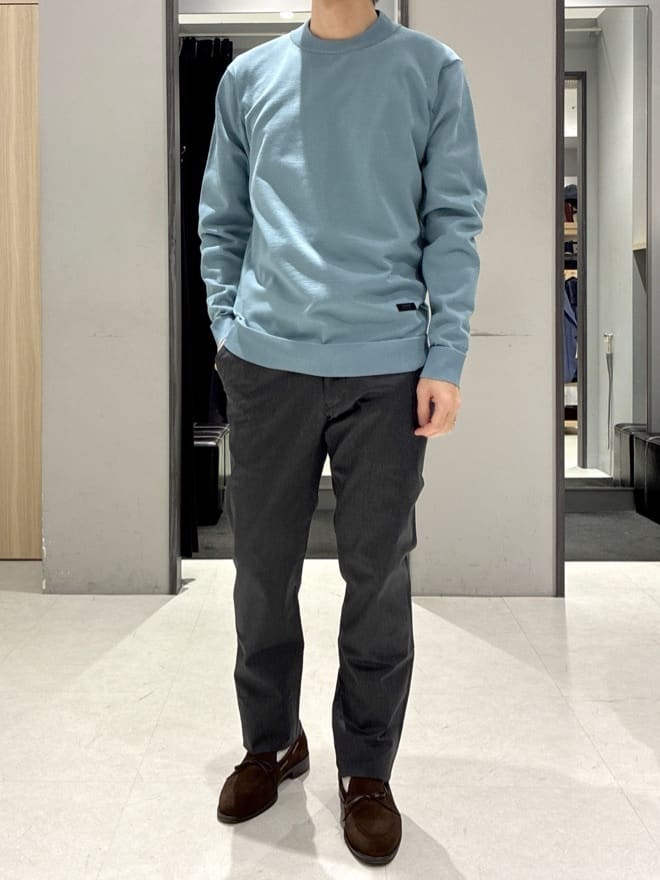 わいずみさんの「TAKEO KIKUCHI｜【全7サイズ&times;8色展開！】トップマルチヘリンボン パンツ」を使ったコーディネート