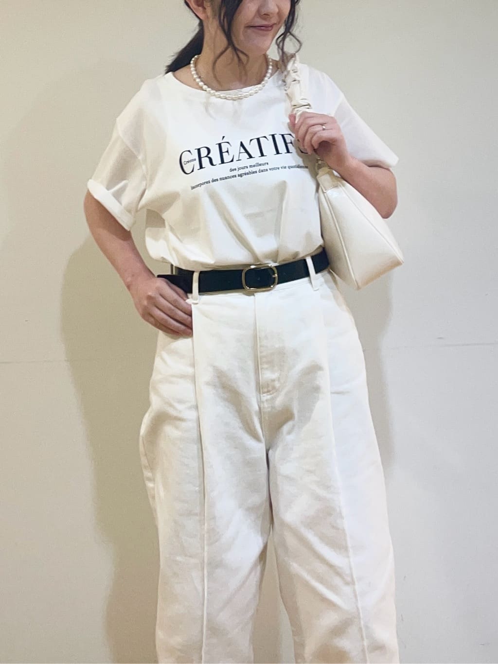 フナキさんの「UNTITLED｜◆タイプライターシャツワンピース」を使ったコーディネート