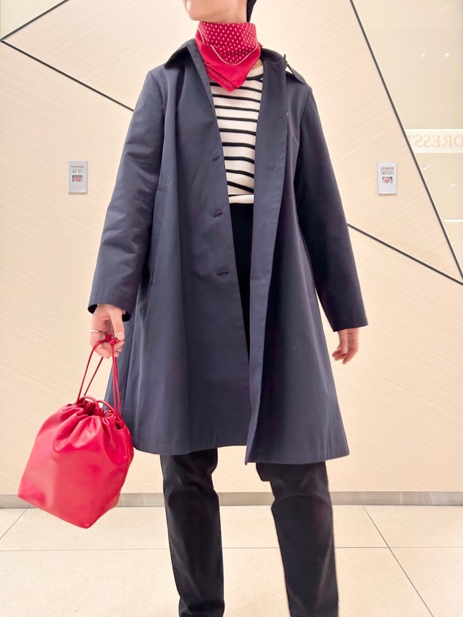 OCHIAIさんの「DRESSTERIOR｜シルケットコットン　ドットハンカチーフ」を使ったコーディネート
