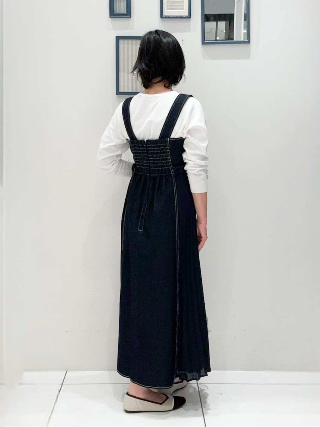 kokoさんの「grove｜デニムサイドプリーツジャンドレ」を使ったコーディネート