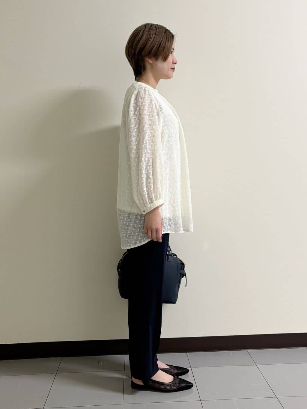 MATSUさんの「Reflect｜◆【手洗い可】ロングシルエットブラウス」を使ったコーディネート