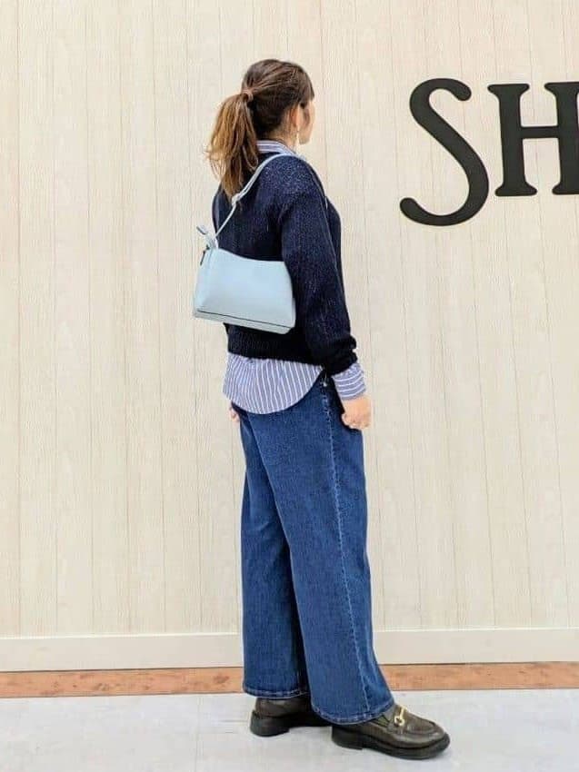 さくみぃさんの「SHOO･LA･RUE｜◆さりげない凹凸感で表情豊か。ロールネックニット」を使ったコーディネート