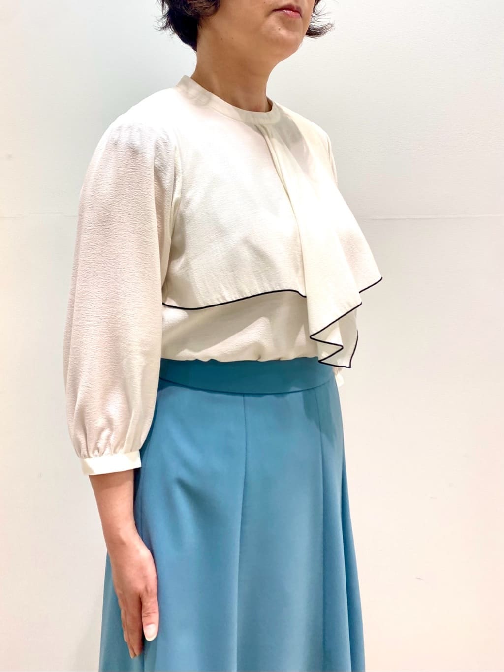 oharaさんの「Reflect｜◆【洗える】ラッフルフリルブラウス」を使ったコーディネート