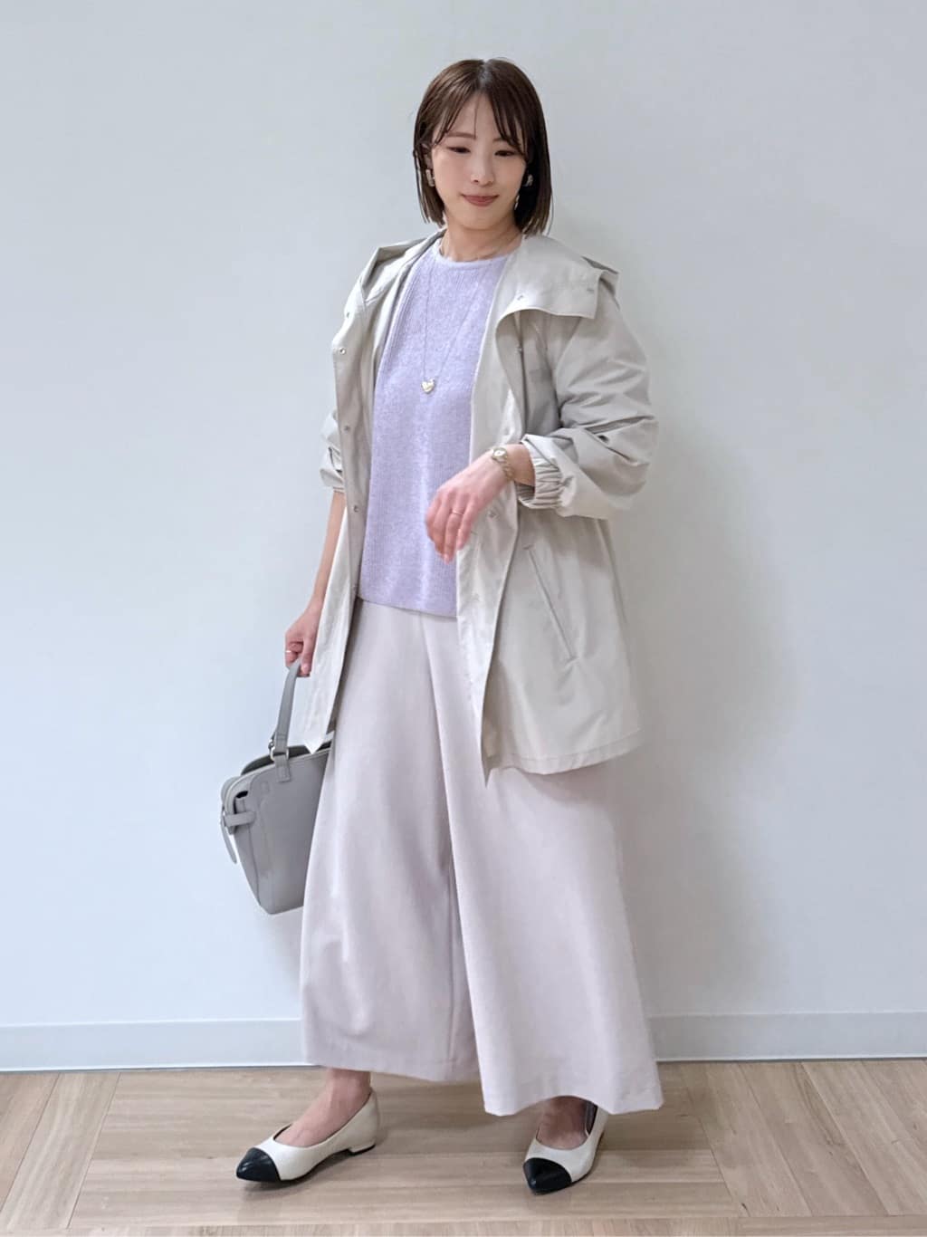 amiさんの「Reflect｜◆【夏SALE】クルーネックミックスカラーニット」を使ったコーディネート