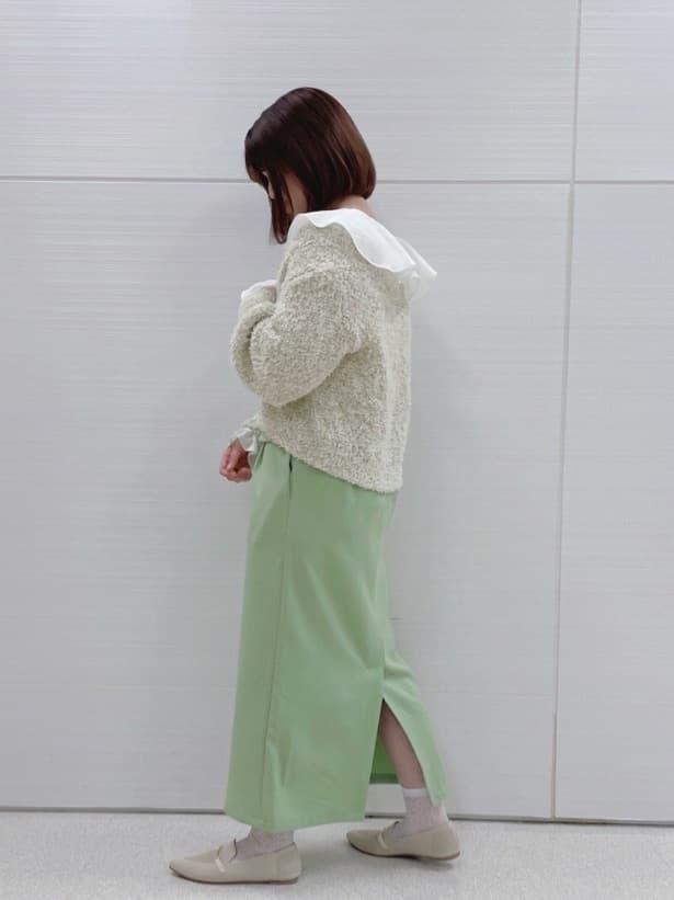 みちるさんの「SHOO･LA･RUE｜◆【洗える】ニットポインテッドローファー」を使ったコーディネート