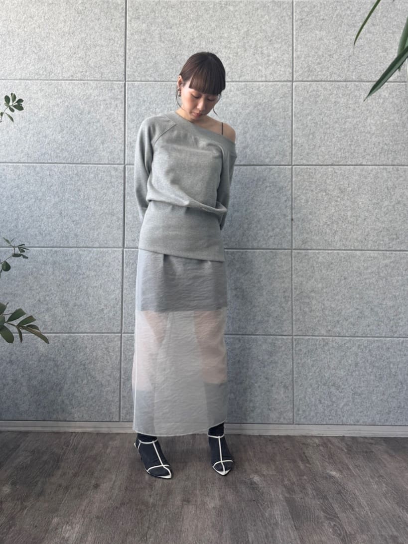 designer yukaさんの「CODE A｜reversible sheer skirt」を使ったコーディネート