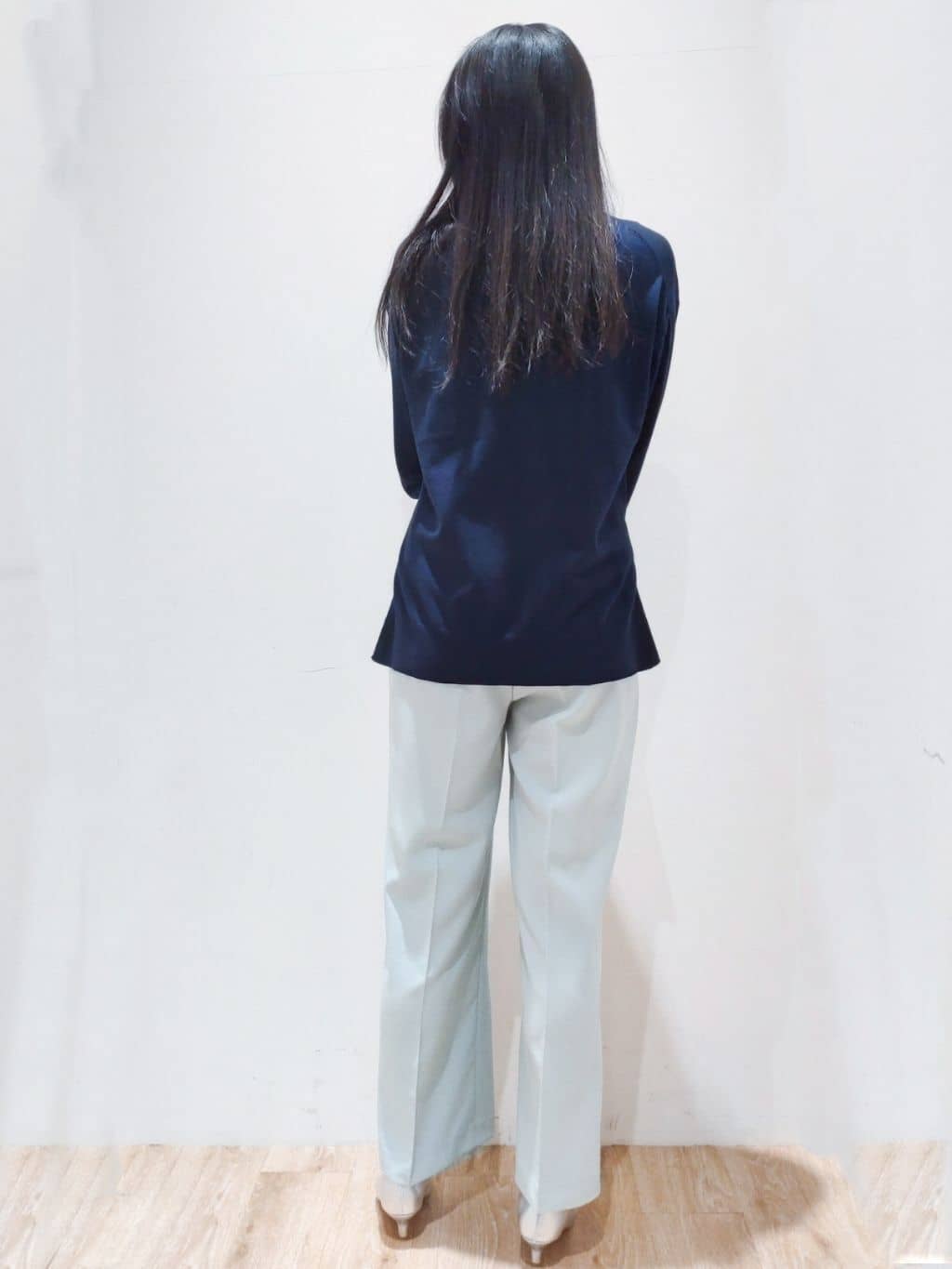Ｑさんの「OPAQUE.CLIP｜◆撥水ノーカラーペプラムブルゾン【洗濯機洗い可／花粉対応】」を使ったコーディネート