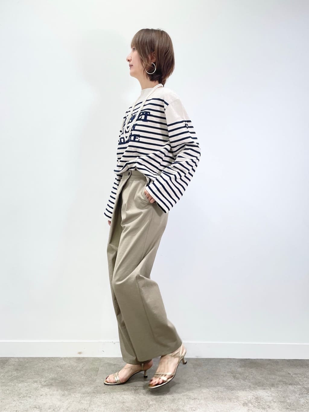 KAYOさんの「UNTITLED｜◆【BLANC basque】バスクボーダー&times;刺繍プルオーバー」を使ったコーディネート