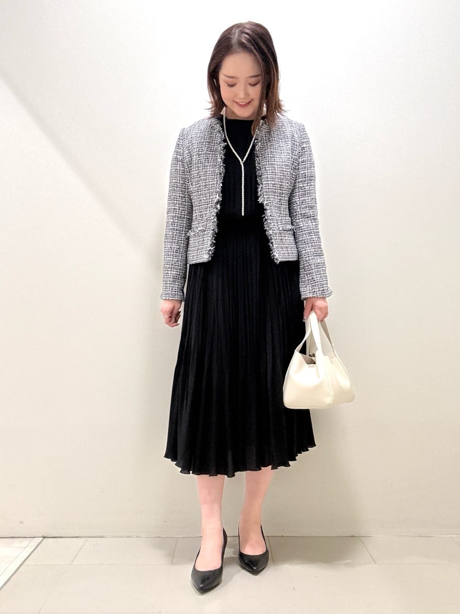 YUIさんの「UNTITLED｜【セレモニー】パール調フリークリップネックレス」を使ったコーディネート