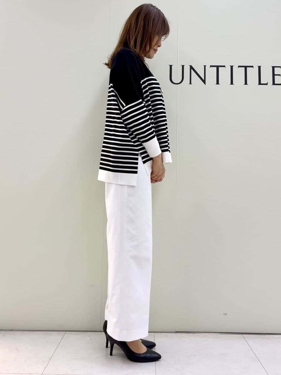 Sakaiさんの「UNTITLED｜◆【体型カバー/透けにくい】ワイドシルエットニット」を使ったコーディネート