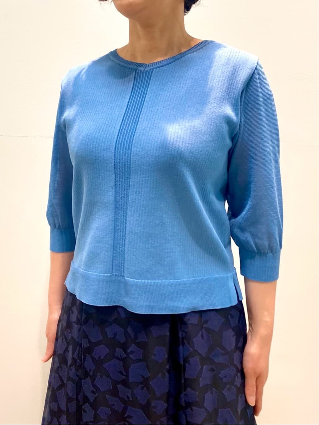 oharaさんの「Reflect｜◆【WEB先行カラーあり／手洗い可】透かし柄デザインニット」を使ったコーディネート