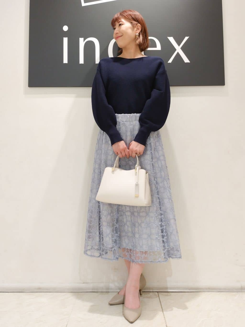 n.さんの「index｜◆撥水スタンドカラーショートブルゾン【洗濯機洗い可】」を使ったコーディネート