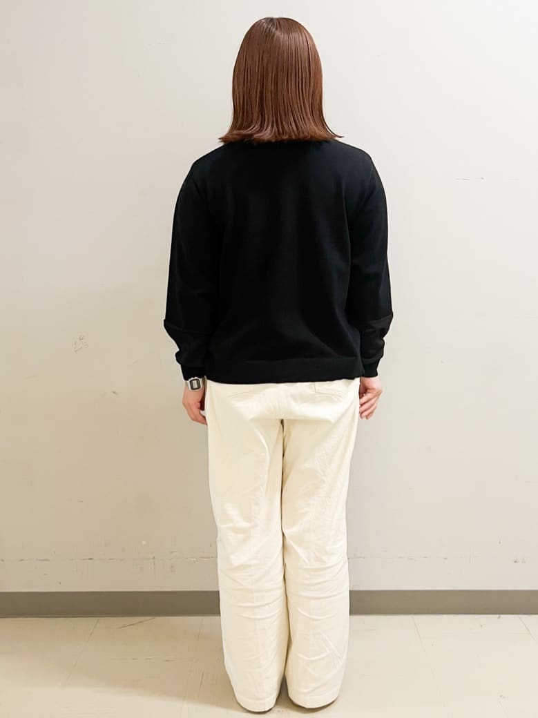 なかさんの「OPAQUE.CLIP｜◆ジョーゼット切替スリーブニット【洗濯機洗い可】」を使ったコーディネート