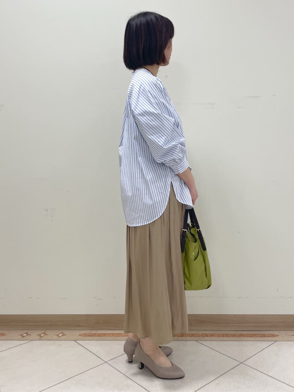 hanaさんの「Reflect｜◆【夏SALE／E‐QUALITY／手洗い可】ストライプシャツ」を使ったコーディネート
