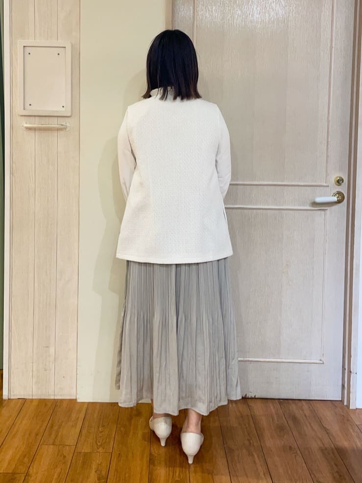 kumaさんの「SHOO･LA･RUE｜◆【セレモニーからデイリーまで】フリンジ ツイードジレ」を使ったコーディネート