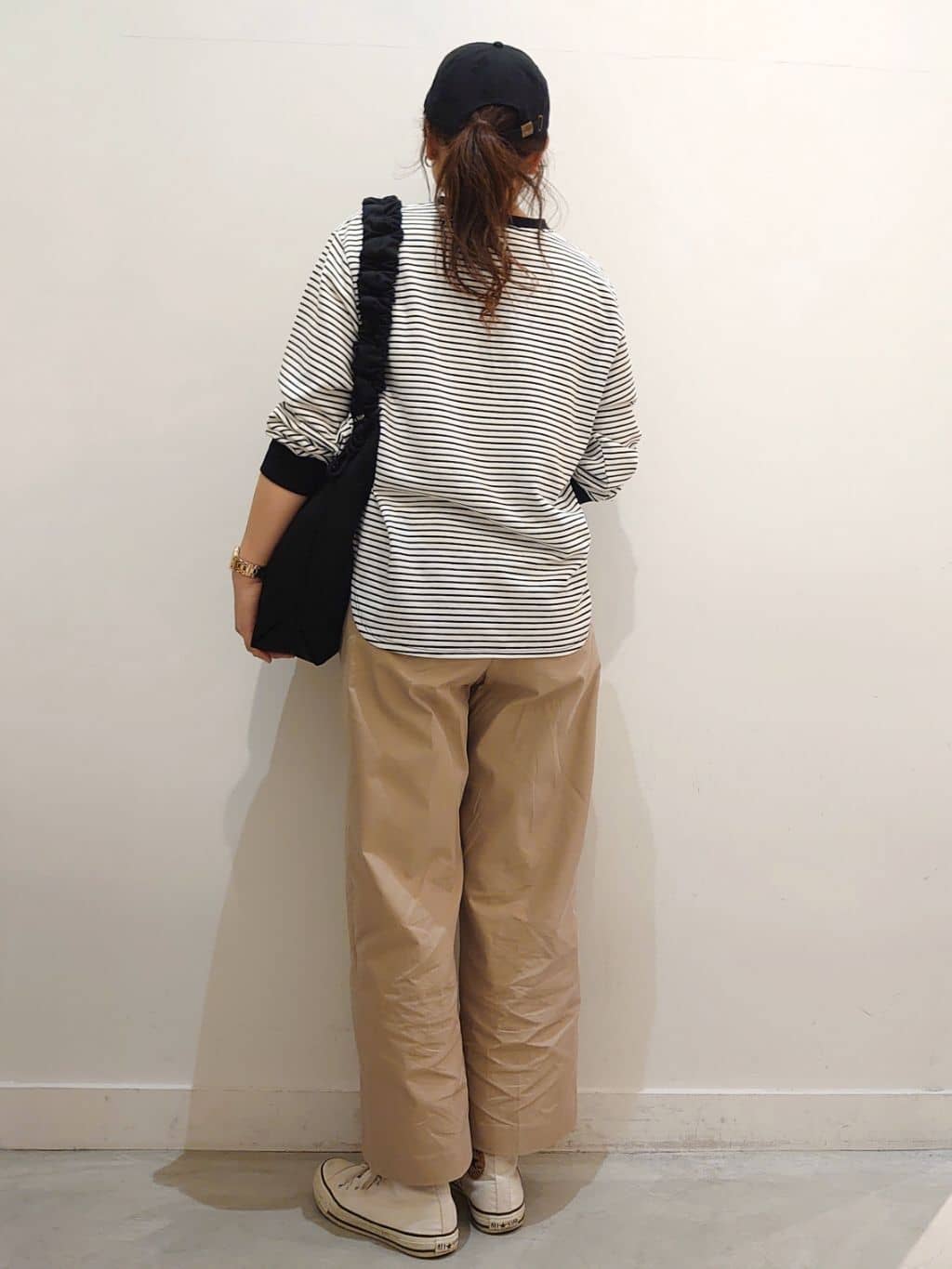 minamiさんの「OPAQUE.CLIP｜◆ボーダールーズフィットカットソー【洗濯機洗い可】」を使ったコーディネート