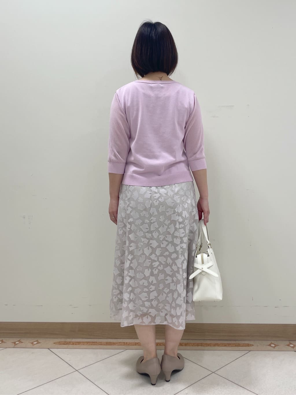 hanaさんの「Reflect｜◆【WEB先行カラーあり／手洗い可】透かし柄デザインニット」を使ったコーディネート