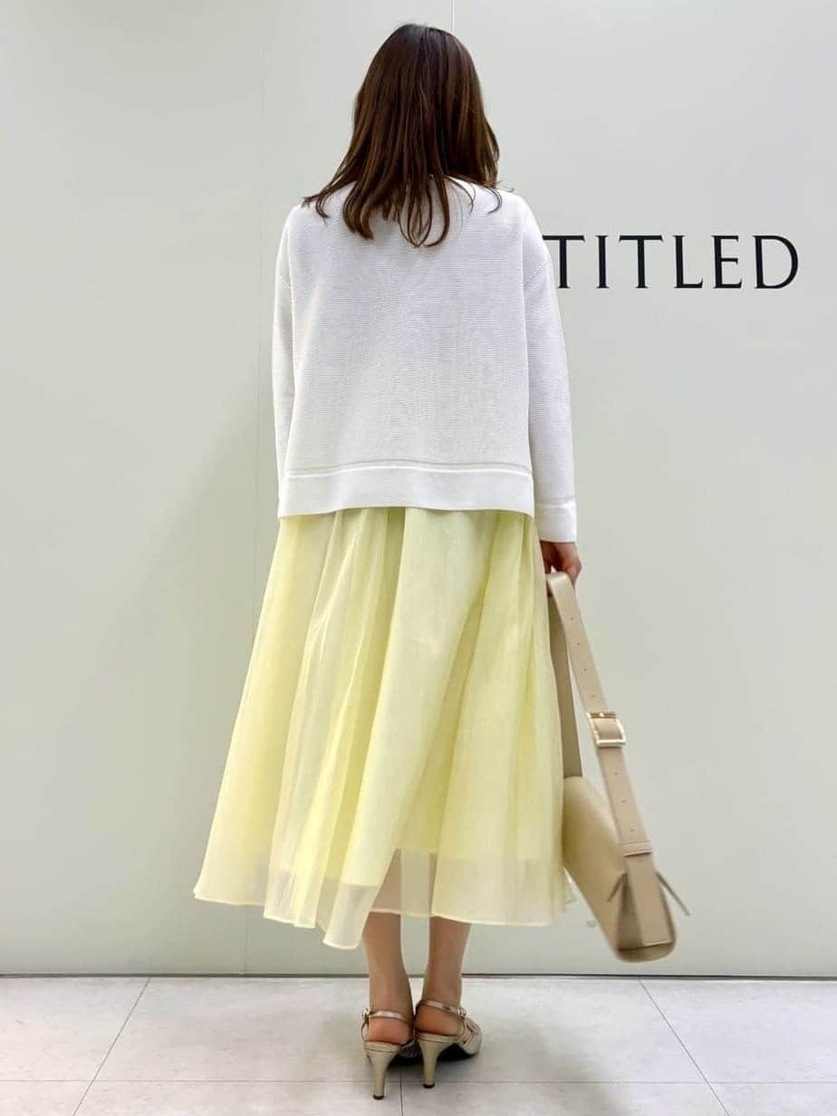 Sakaiさんの「UNTITLED｜◆【後ろウエストゴム/洗える】シアーローンロングスカート」を使ったコーディネート