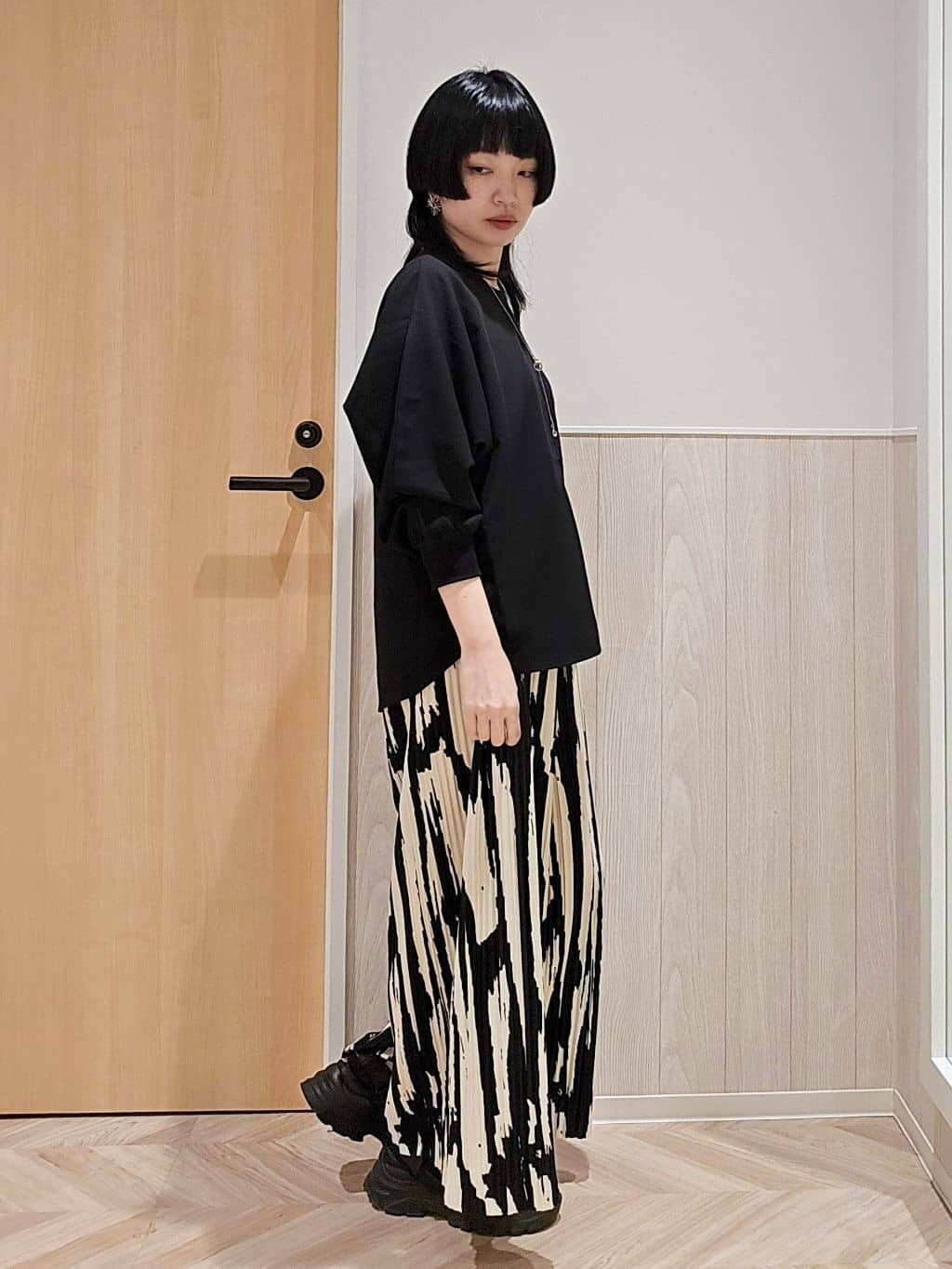 ＊yuki＊さんの「SHOO･LA･RUE｜◆【2WAY】キラキラスリーミニリングネックレス」を使ったコーディネート