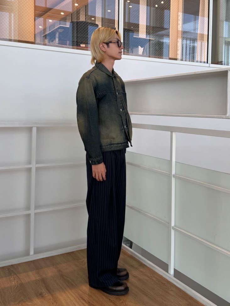 simさんの「tk.TAKEO KIKUCHI｜◆ウォッシュドカラーデニムブルゾン」を使ったコーディネート