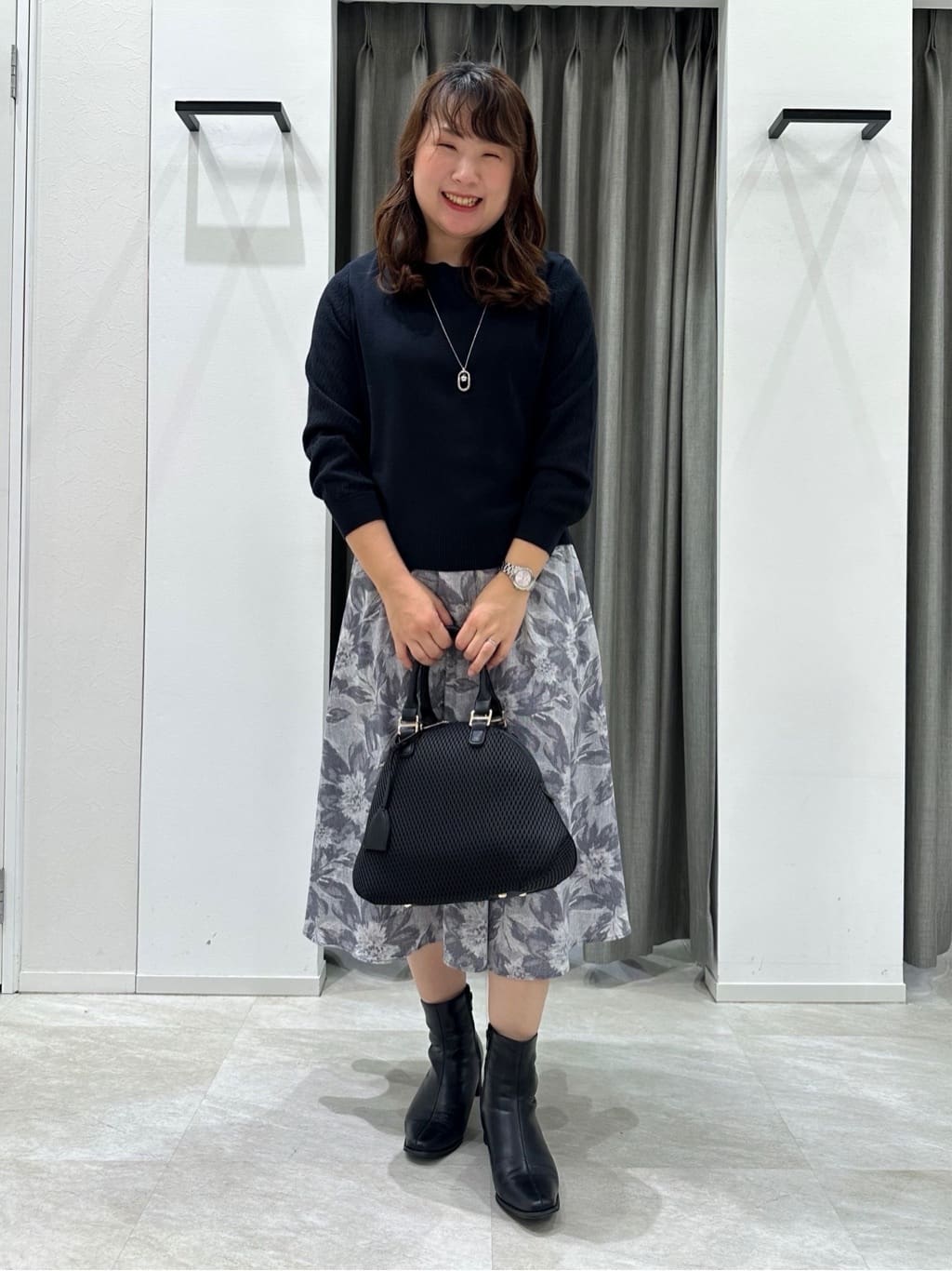 kimiさんの「UNTITLED｜◆【マシンウォッシュ可】デニムフラワーフレアスカート」を使ったコーディネート