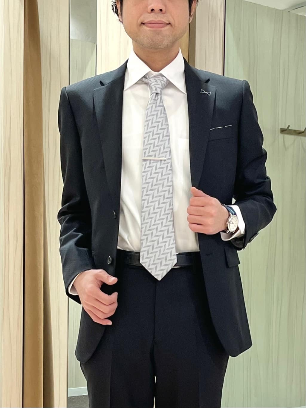 URAさんの「TAKEO KIKUCHI｜【Made in JAPAN】矢絣（やがすり）スーツ／スリーピース対応」を使ったコーディネート