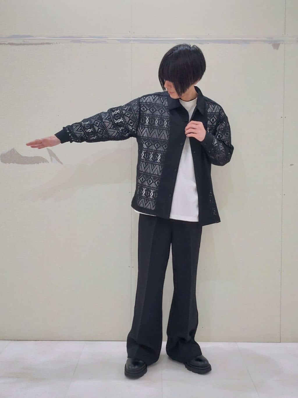 KENさんの「tk.TAKEO KIKUCHI｜◆長袖レースシャツ」を使ったコーディネート