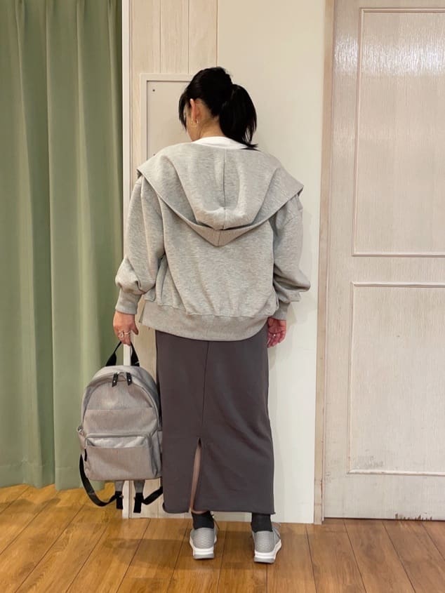 ke-yさんの「SHOO･LA･RUE｜◆カジュアルスタイルに 裏毛Aラインスカート」を使ったコーディネート
