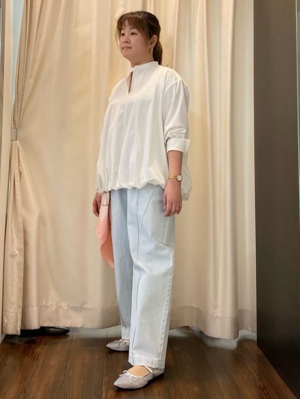 Ayaさんの「UNTITLED｜◆カーブシルエット ワイドデニム」を使ったコーディネート