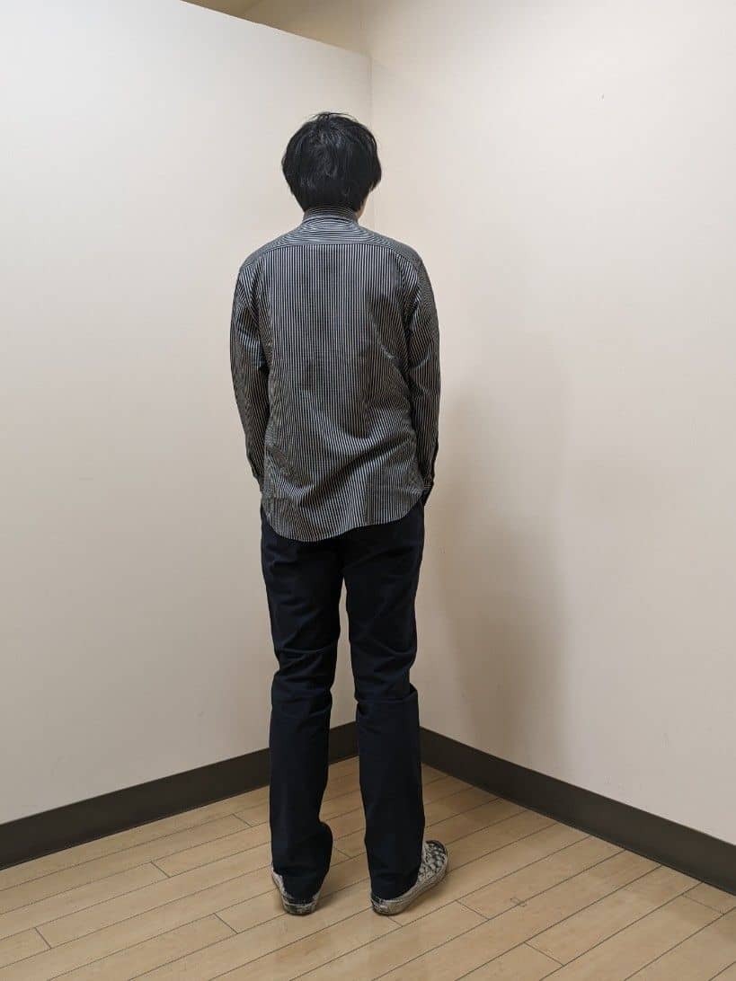 あきやまさんの「TAKEO KIKUCHI｜【Made in JAPAN】播州織 ヘリンボン ストレート パンツ」を使ったコーディネート