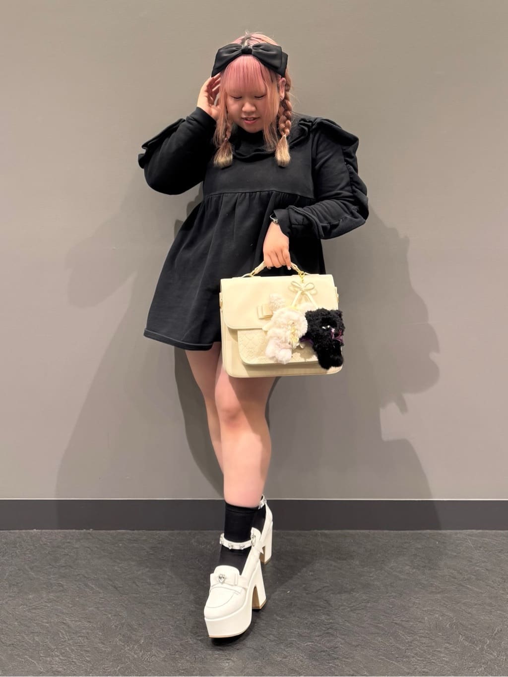 sayakaさんの「ESPERANZA｜厚底リボン付き3WAYキラキラパンプス」を使ったコーディネート