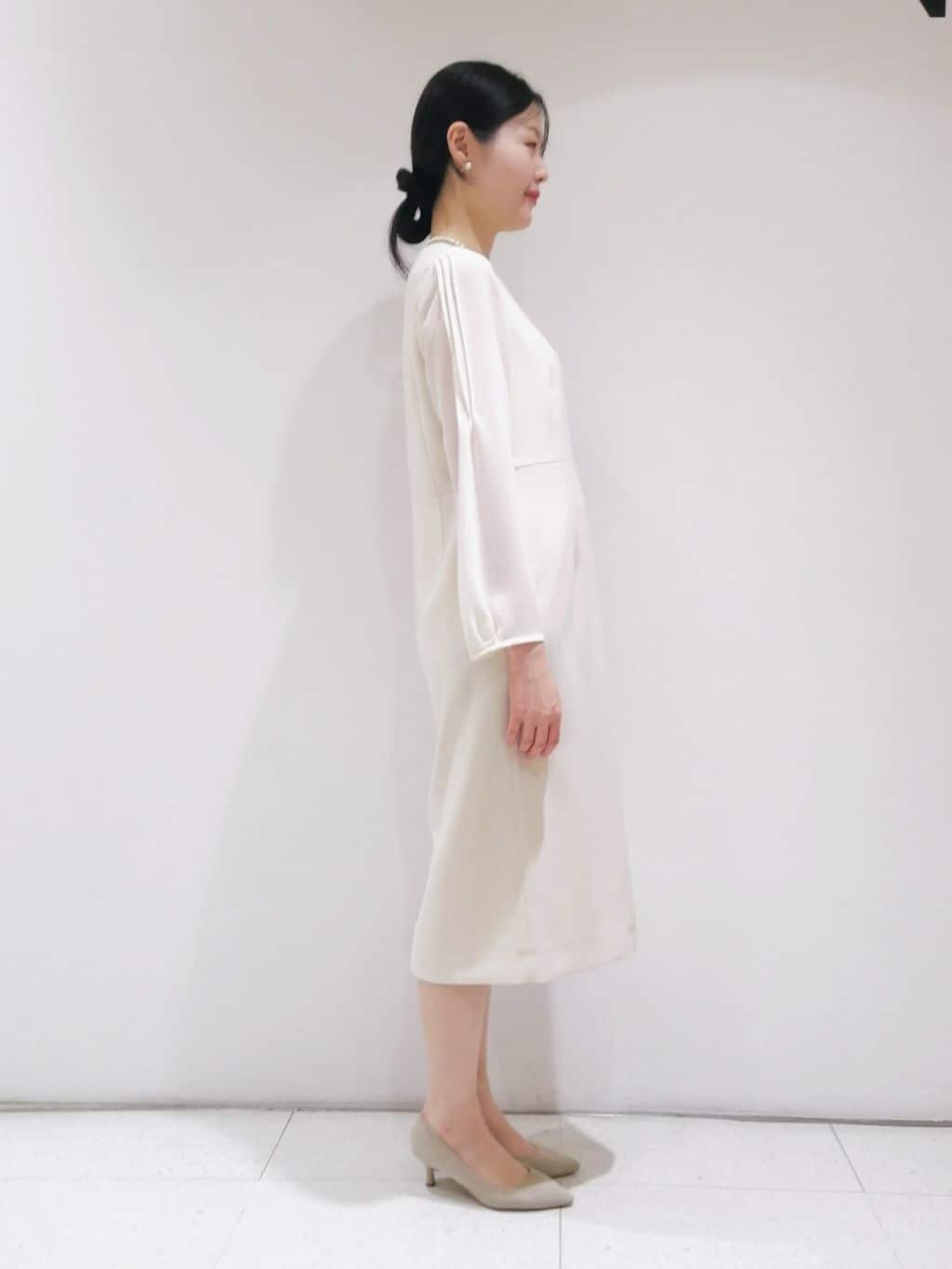 ayanoさんの「INDIVI｜◆【洗える／スーツ】ストレートラインワンピース」を使ったコーディネート