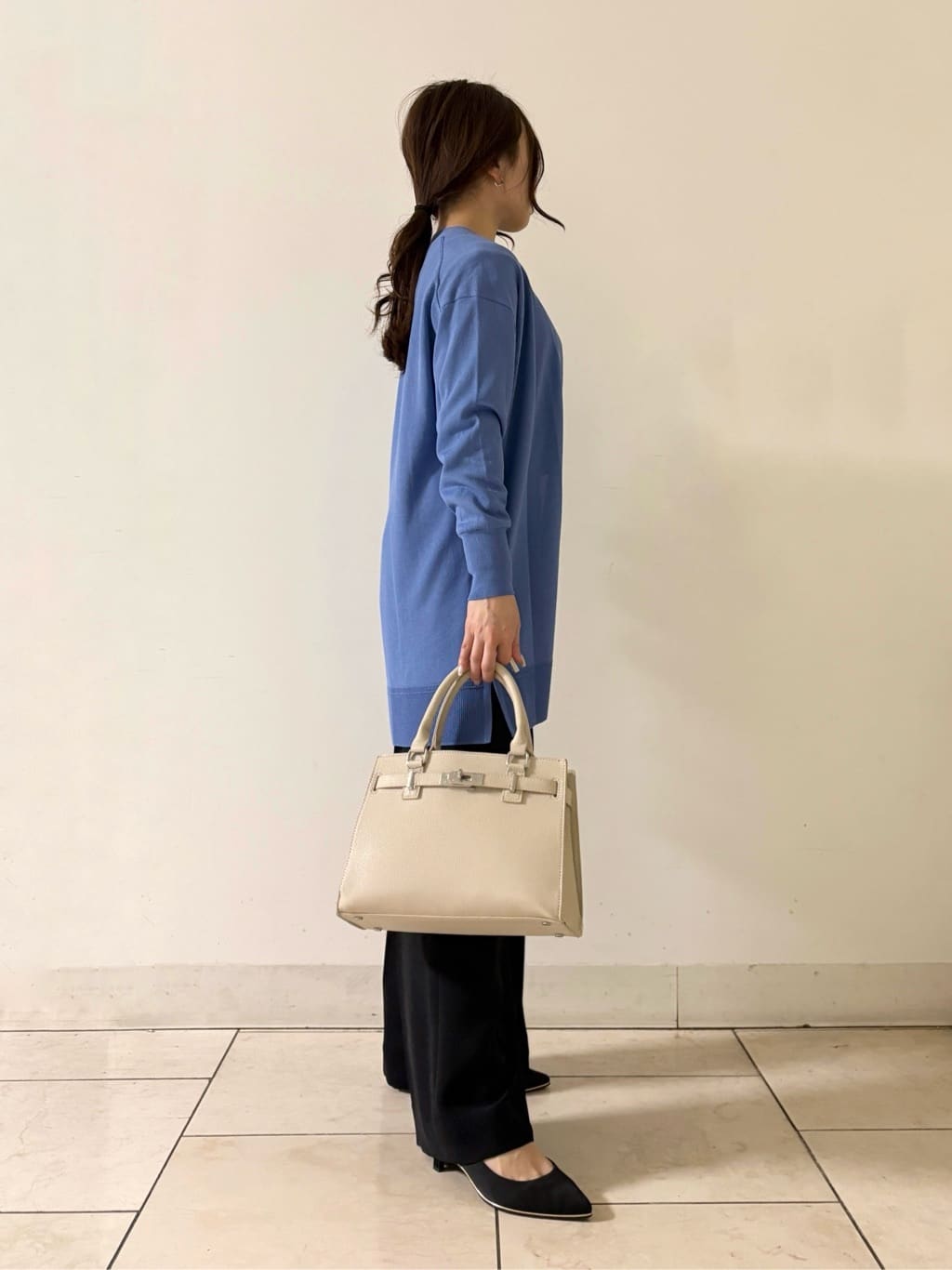 kahoさんの「INDIVI｜◆【合皮／フォーマル】ショルダー付きスクエアバッグ」を使ったコーディネート