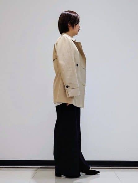 gissyさんの「INDIVI｜◆【キレイめ】ベーシックロングTシャツ」を使ったコーディネート