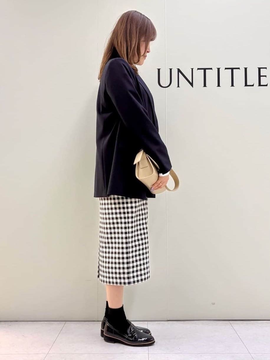 Sakaiさんの「UNTITLED｜◆【セットアップ可能】ギンガムチェック ペンシルスカート」を使ったコーディネート