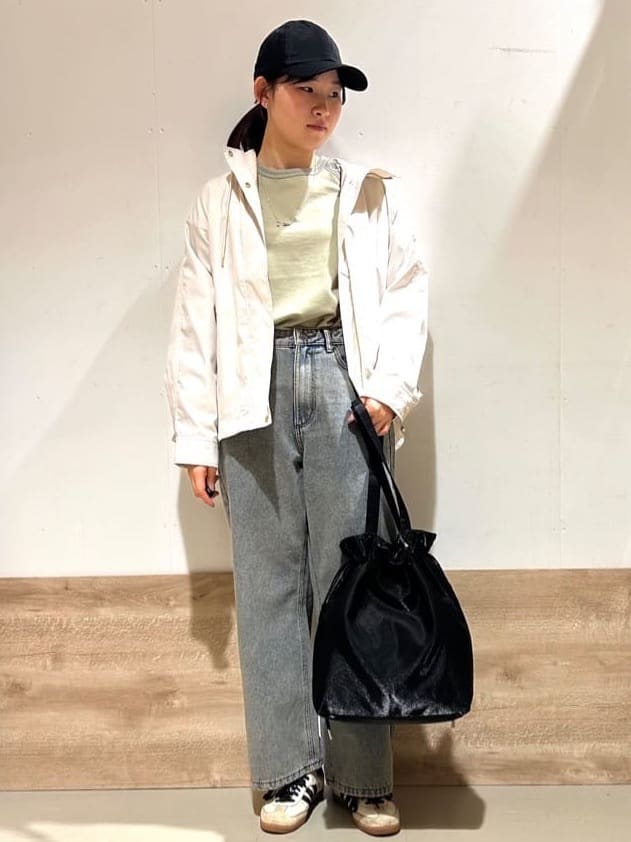 花さんの「SHOO･LA･RUE｜◆シャイニー巾着トートバッグ」を使ったコーディネート