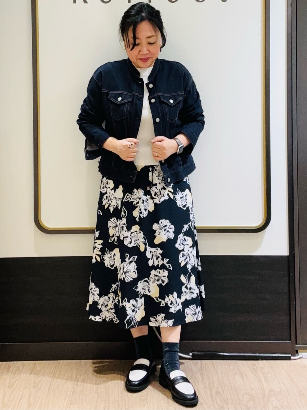 かまちゃんさんの「Reflect｜◆【手洗い可】スタンダードデニムジャケット」を使ったコーディネート