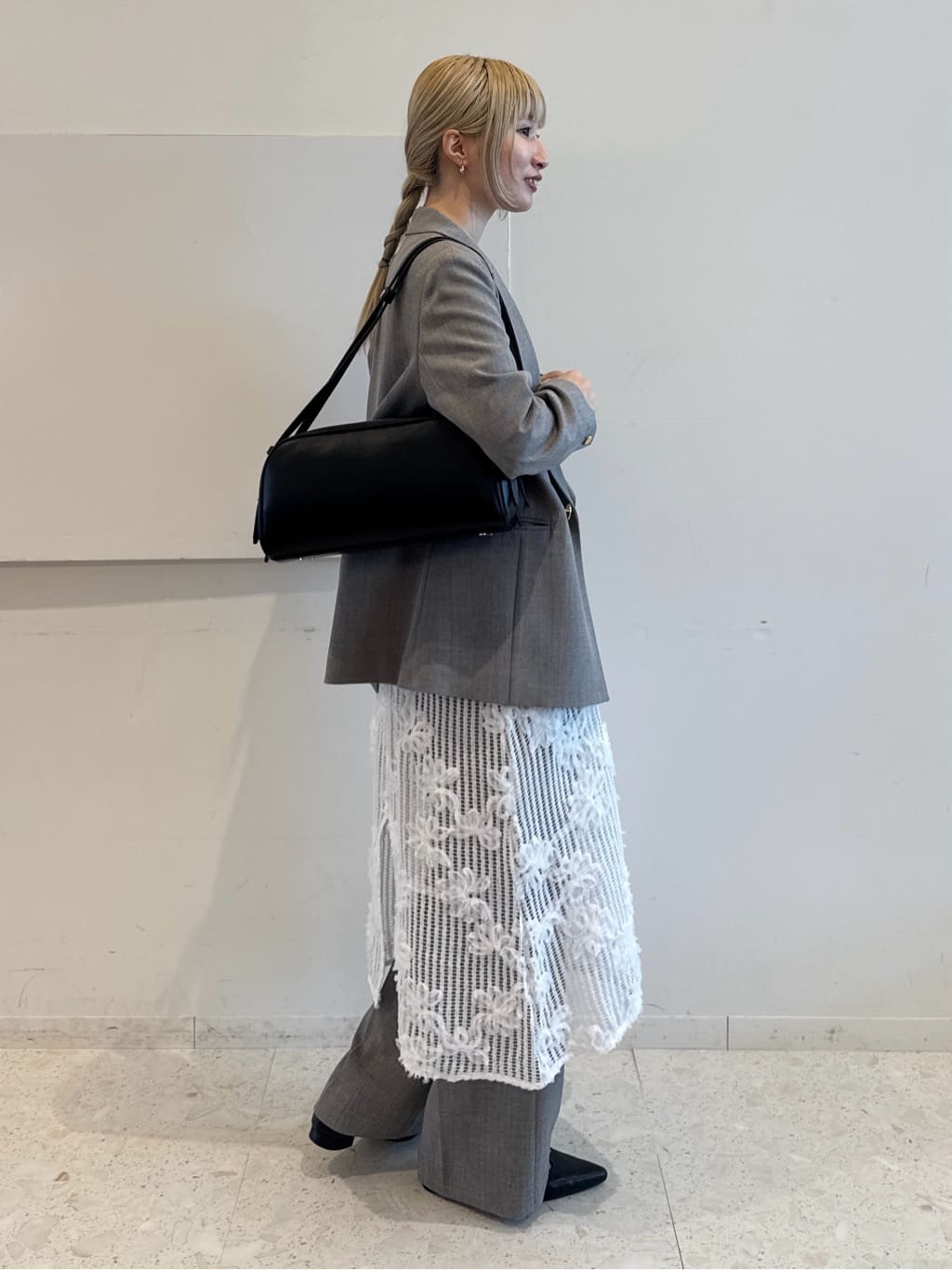 omaさんの「THE SHOP TK｜◆【ONOFF活躍／セレモニー／通勤】CAVIAN Wブレストジャケット／洗える」を使ったコーディネート