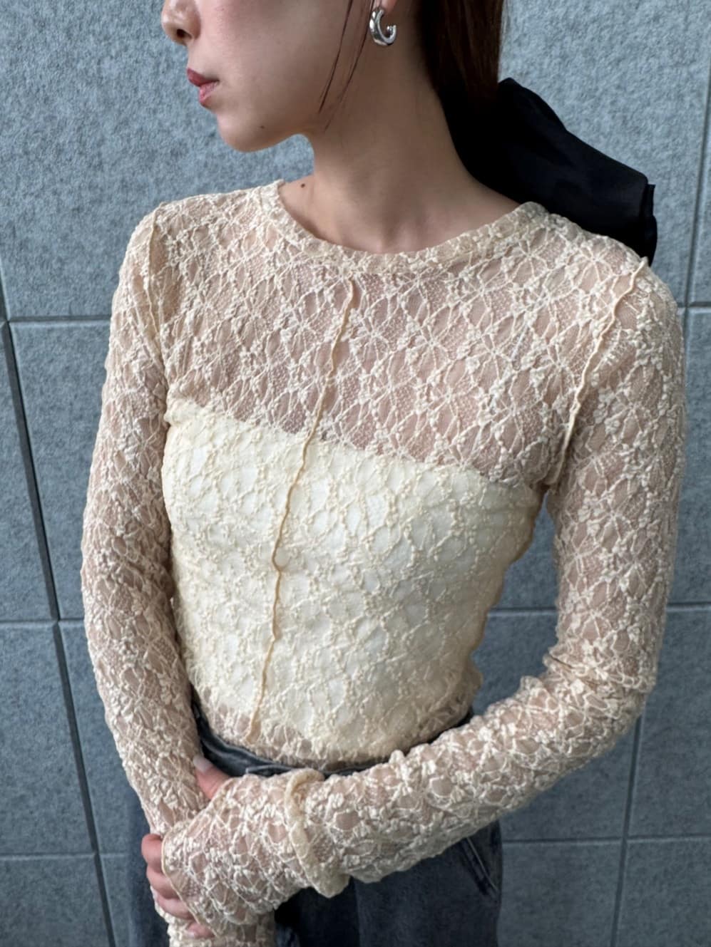 designer yukaさんの「CODE A｜bandeau bra top」を使ったコーディネート
